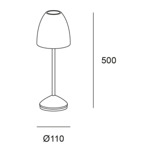 Forlight Eclipta II baliza exterior en marrón con luz led blanco cálido 3000K