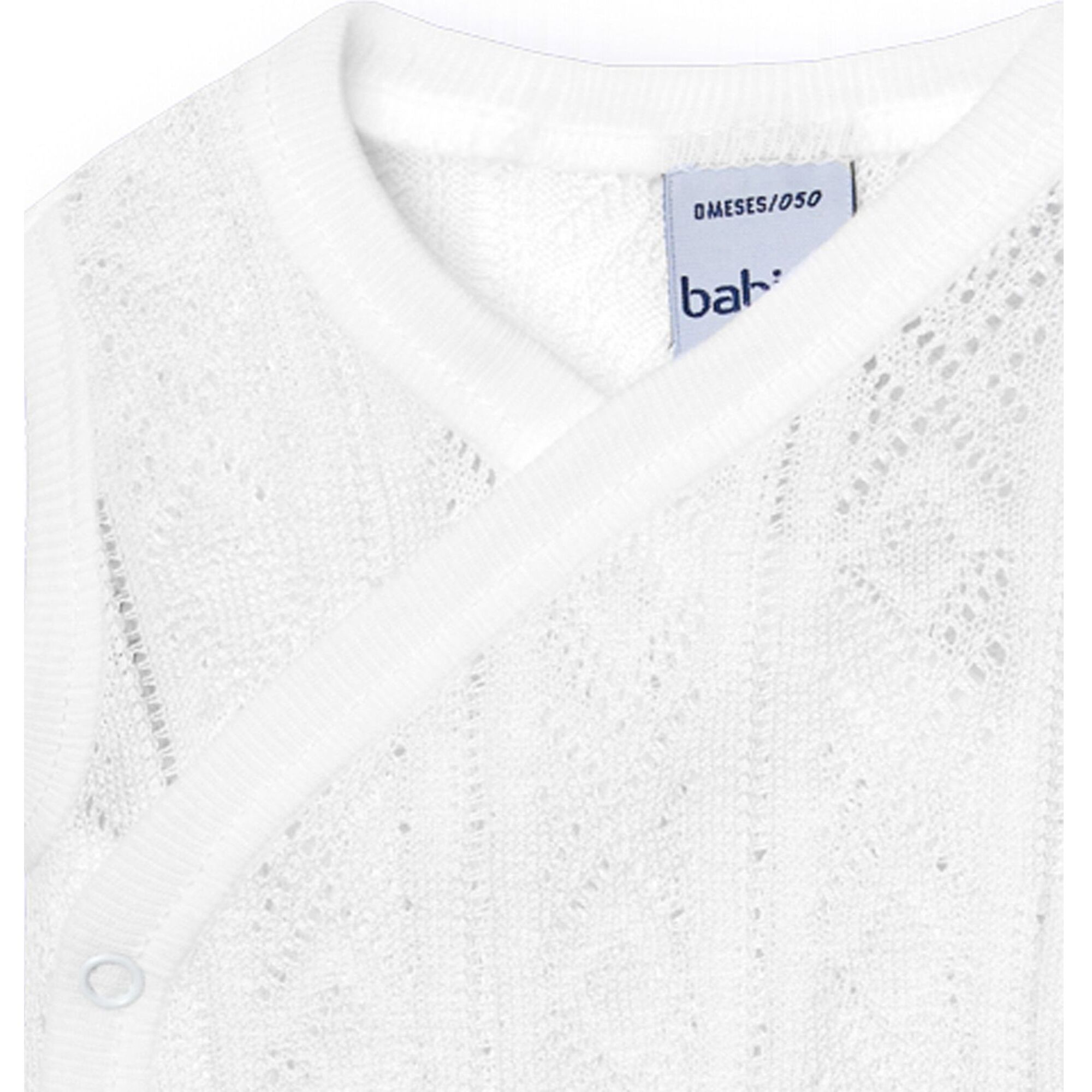 Body cruzado bebé sin mangas perlé