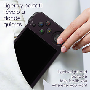 Console emulatore multipiattaforma RG353M. IPS da 3,5"; Quad Core da 1,8 GHz, 16 GB+256 GB. Android 11 + Linux. WiFi. +44.000 giochi.