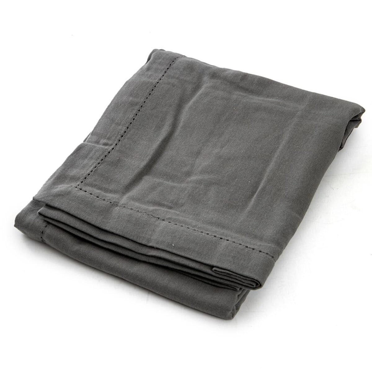 Tovaglia ajour in cotone - GRIGIO SCURO