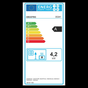 Cecotec Estufa de Gas Butano Ready Warm 4000 Slim Fold. 4200 W Plegable Cerámica