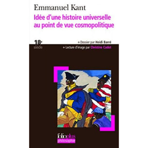 Kant,Emmanuel | Idée d'une histoire universelle au point de vue cosmopolitique | Livre d'occasion