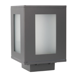FORLIGHT Baliza Ip44 Alfil E27 23W Gris Urbano