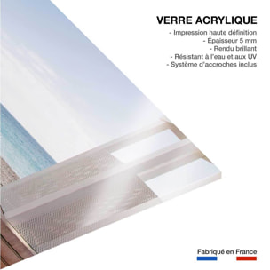 Tableau paysage fenêtre sur la mer  Tableau plexiglas