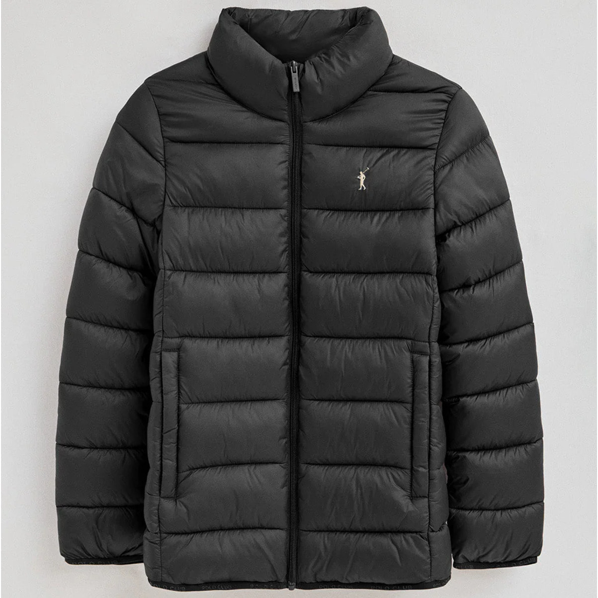 Giubbotto Salma Embroidery nero con logo Rigby Go