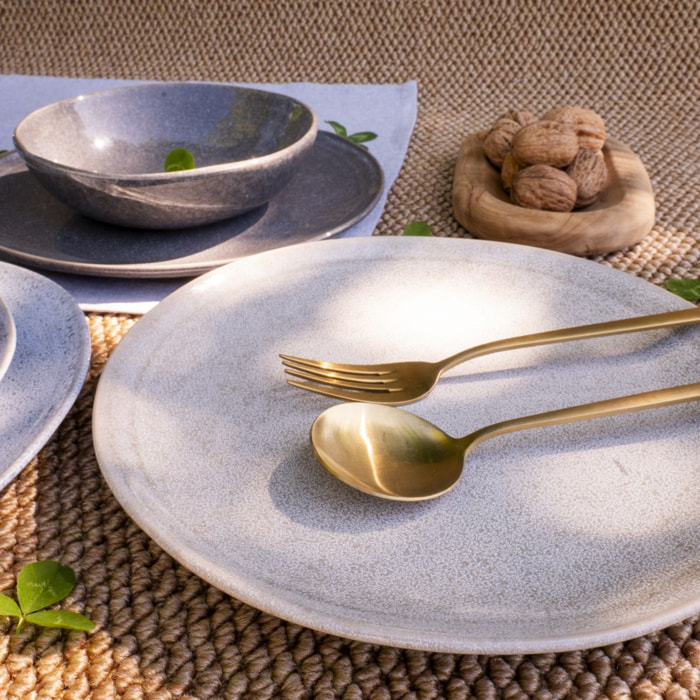 Lot de 6 grandes assiettes, ZAO