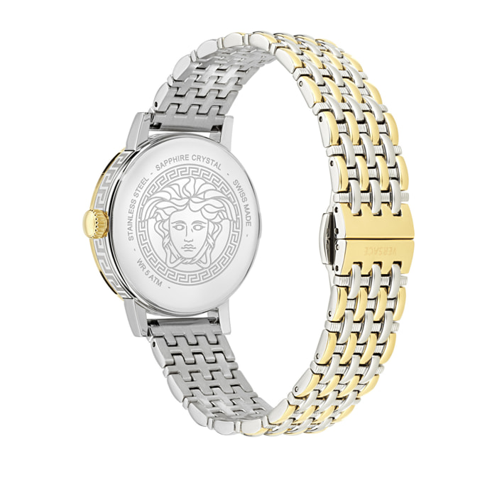 Versace Reloj Analógico De Cuarzo Greca Fortuna (Wc-0A)