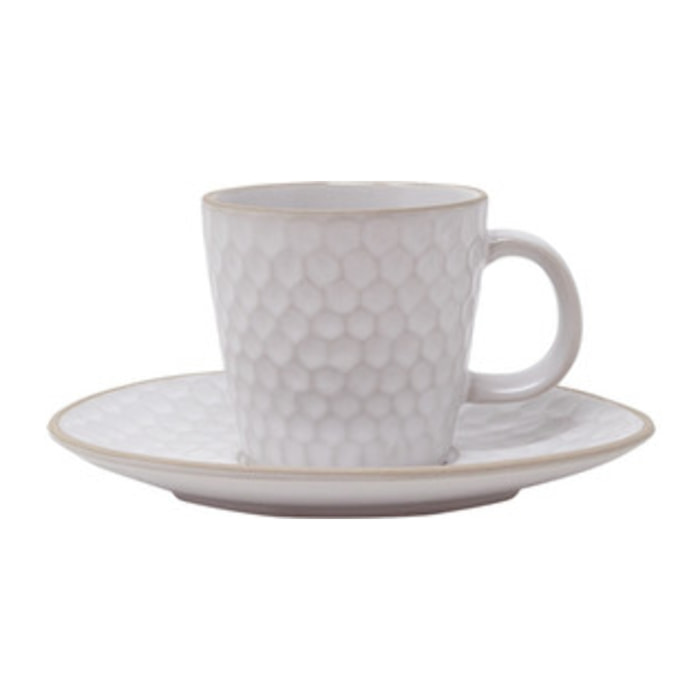Set da caffè Impronte da 6 pezzi in stoneware