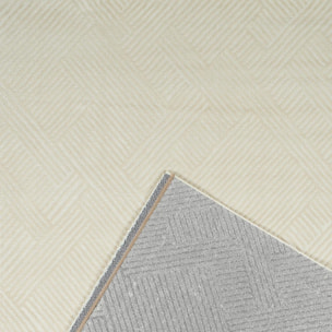 Tapis salon 80x300 CEROTEO Crème tapis tendance