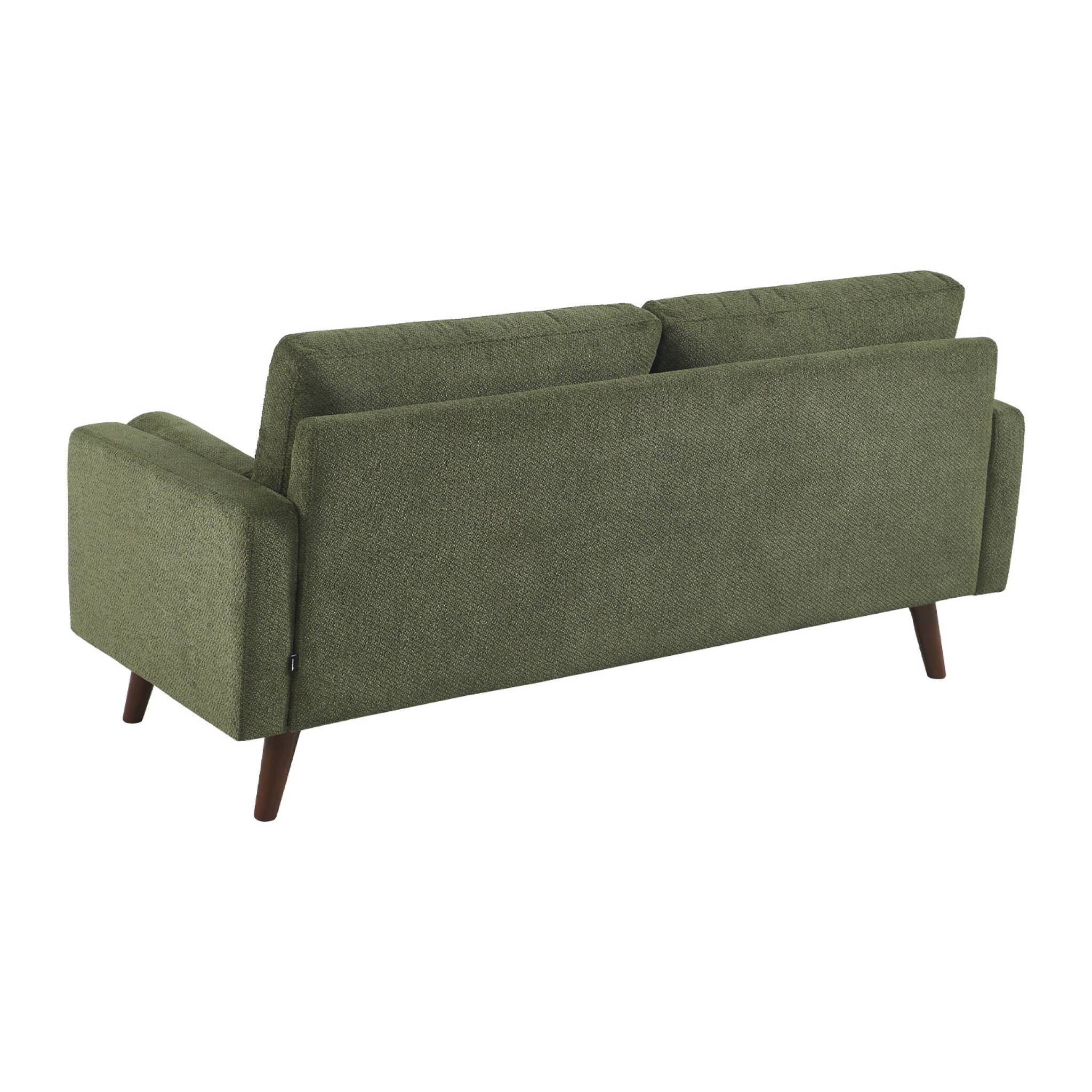 Canapé tissu chenille capitonné 3 places IVAR