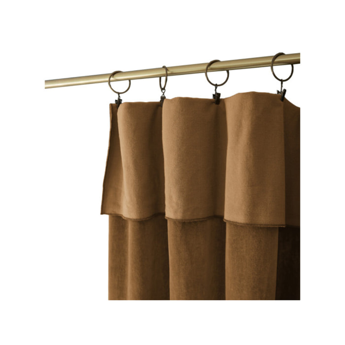 Rideau ajustable 140 x 270 cm en velours de coton - CESAR