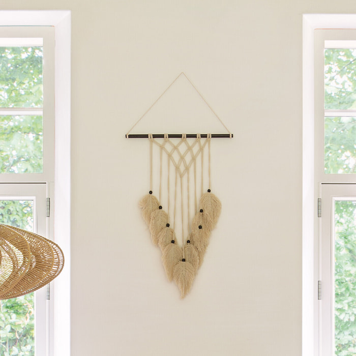Déco murale "Safari" macramé 45x69cm