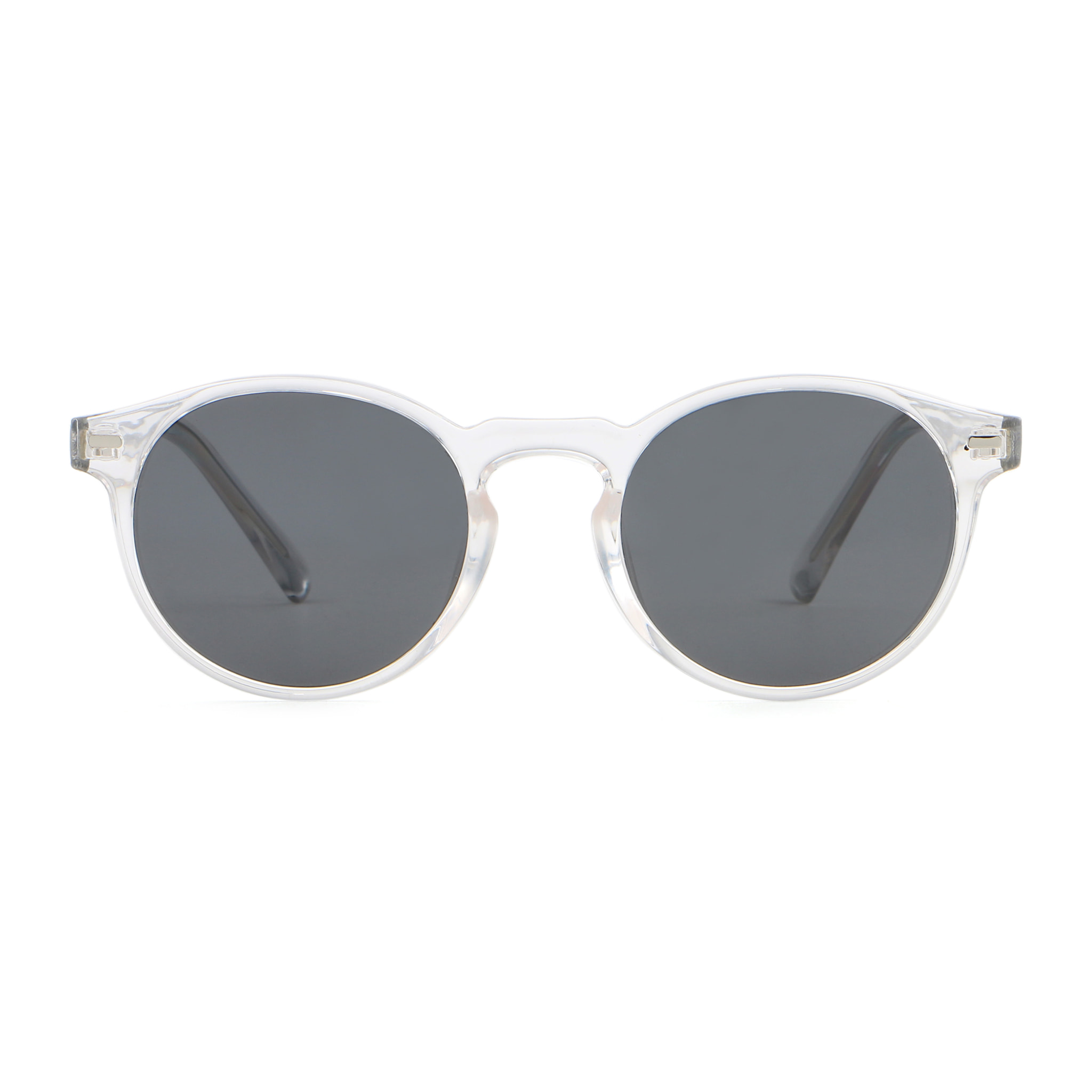 Gafas de sol OCEAN DE NIRO - Blanco transparente brillante / Revo azul