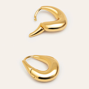 Pendientes Organic Twist Baño Oro