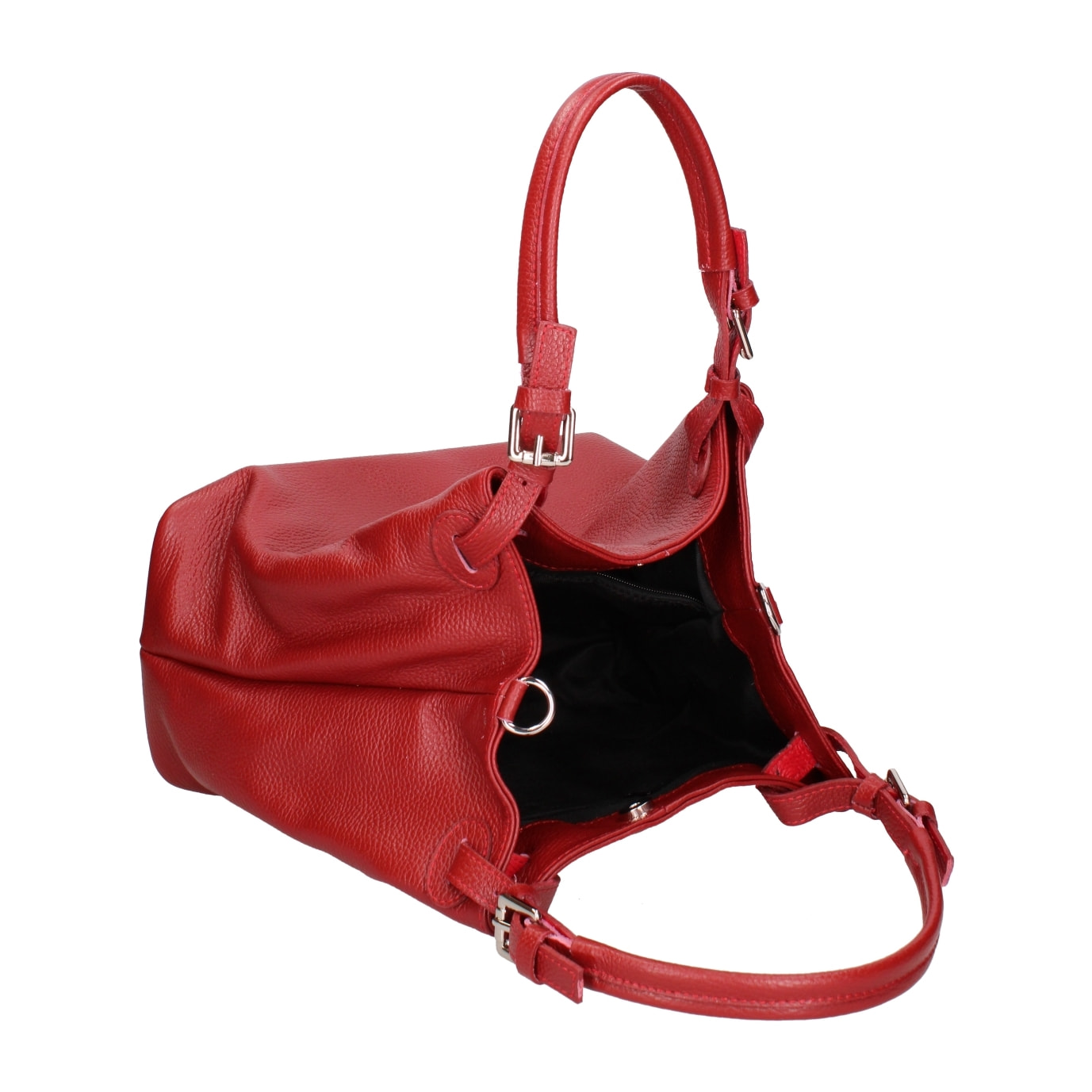 Borsa a spalla da donna In Vera pelle Made in Italy 29x32x17 cm