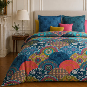 Parure housse de couette 100% coton motif géométrique - COLORADO