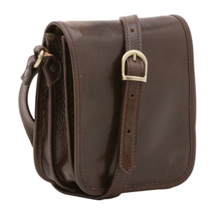 Borsa a tracolla  da uomo In Vera pelle Made in Italy 20x16,5x10 cm