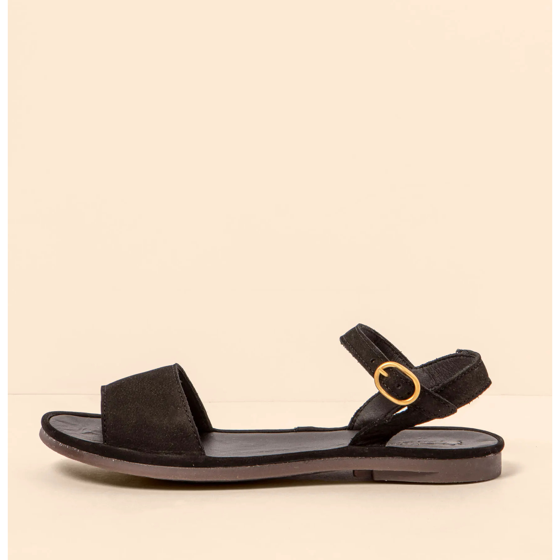 Sandalias N5693 NOBUCK LAVADO BLACK / TULIP color Black