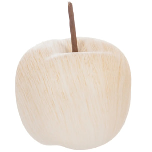 Pomme déco - céramique et effet bois - D9 - 5 cm