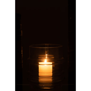 J-Line vase Bord - verre - transparent - small - Ø 15 cm