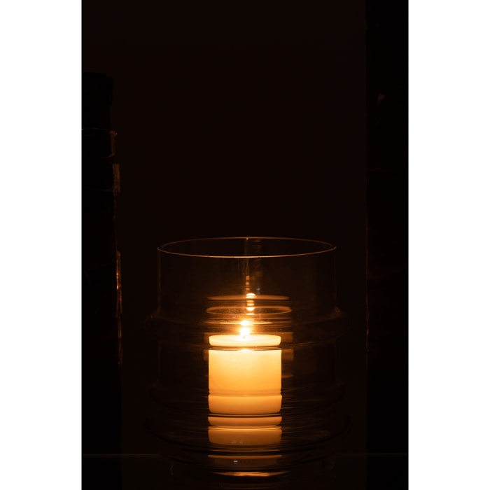 J-Line vase Bord - verre - transparent - small - Ø 15 cm