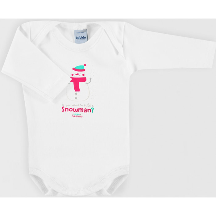 Body bebé navidad cuello americano