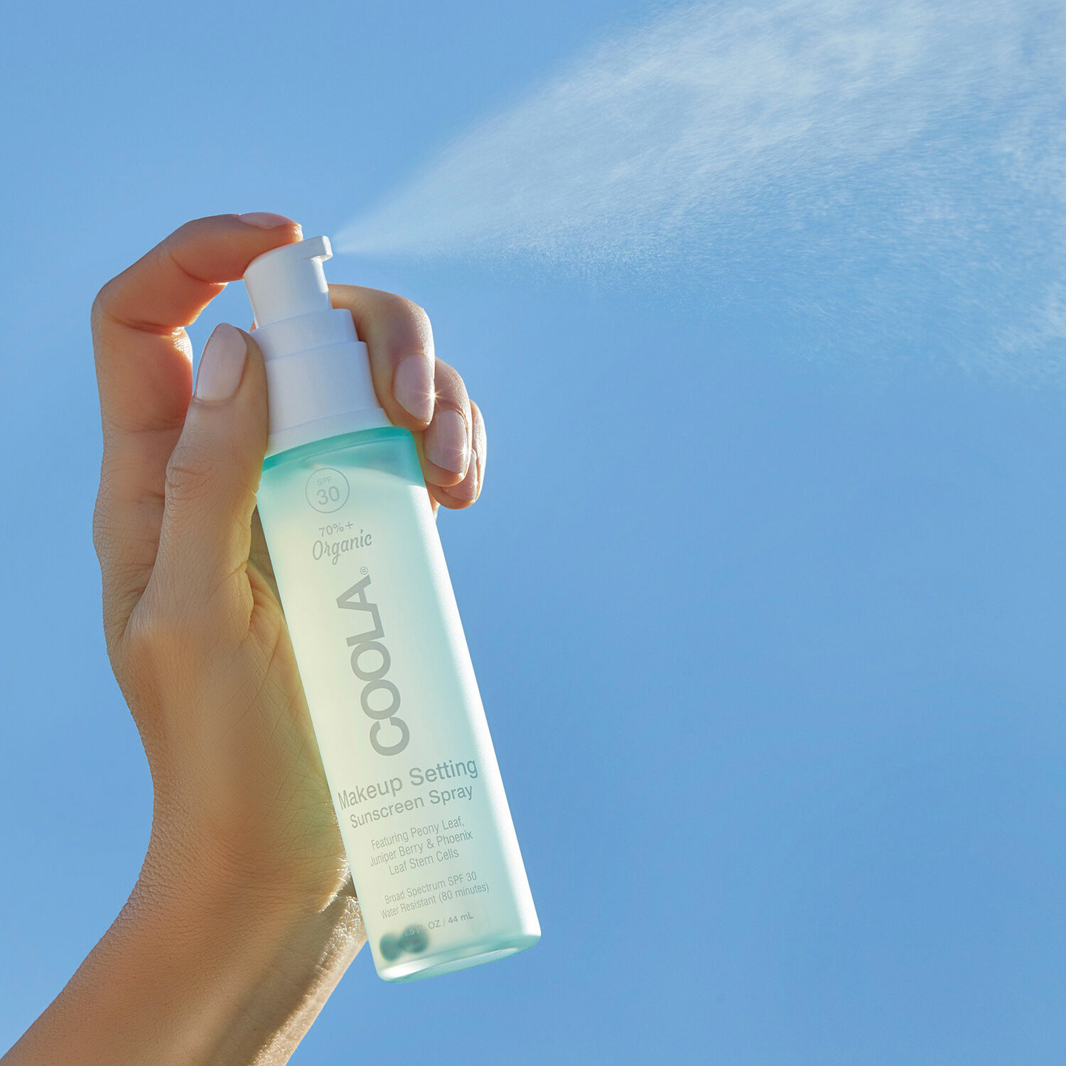 Spray Solaire Visage SPF30 - Fixateur Maquillage Thé Vert 44 ml