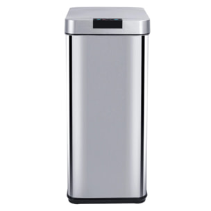 Poubelle automatique inox PARKSIDE argent 50L