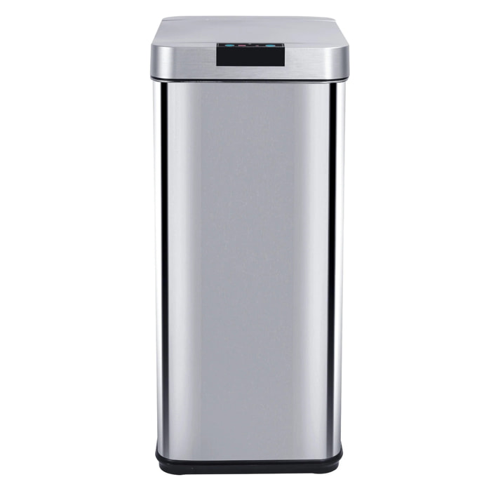 Poubelle automatique inox PARKSIDE argent 50L
