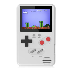 Console portatile con 500 giochi classici preinstallati. Schermo a colori da 2,4 pollici.