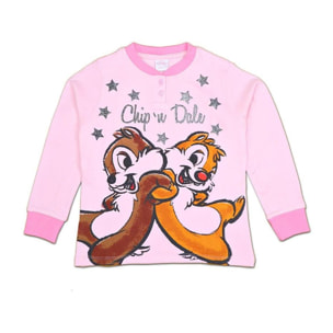 Pigiama Autunno Inverno Disney Cip e Ciop Rosa Lei Disney Rosa