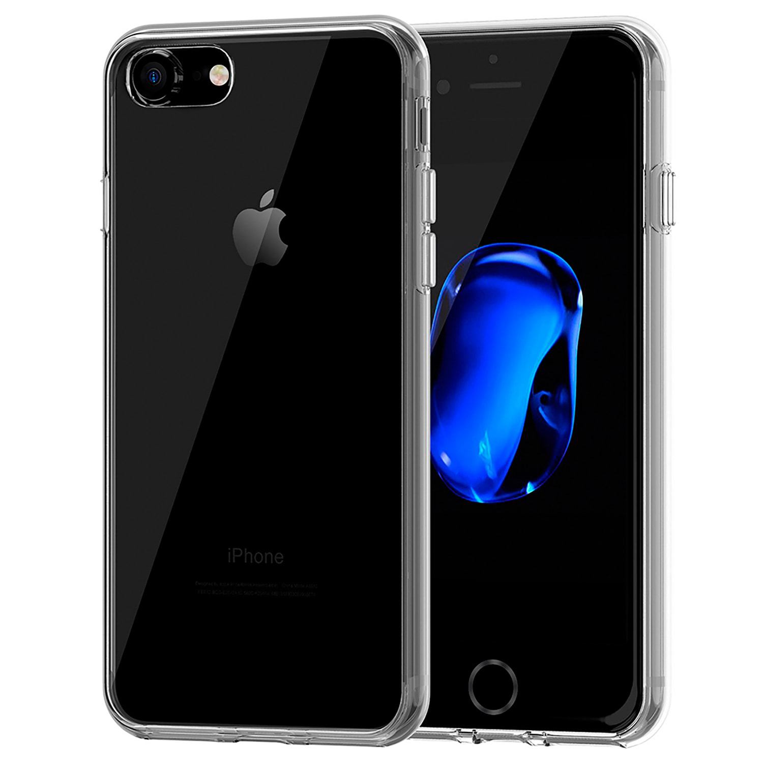 DAM Custodia in gel trasparente per iPhone 7/8 713 Cm. Colore trasparente