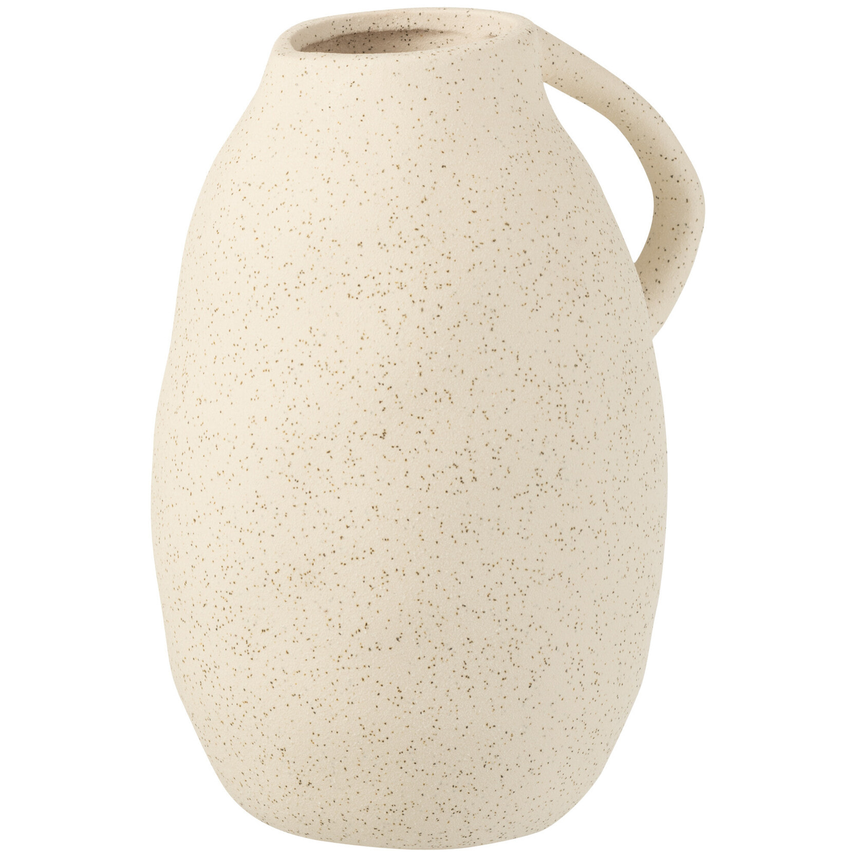 J-Line Vase Cruche Ceramique Beige M