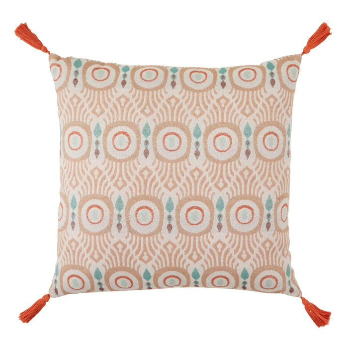 Coussin "Ikat" jacquard 50x50cm