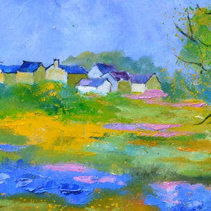 Tableau paysage flaque Toile imprimée