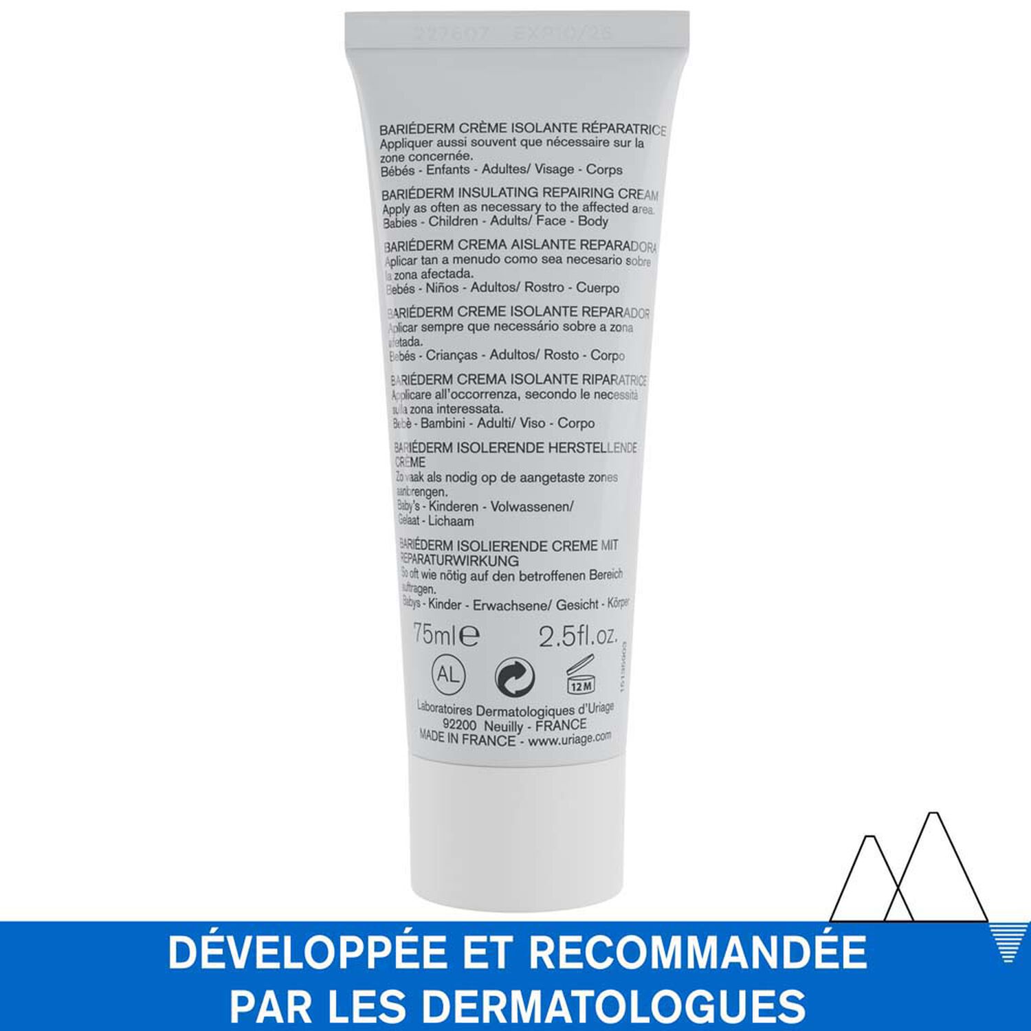 Bariéderm - Crème Isolante Réparatrice - Visage, Corps & Mains 75 ml