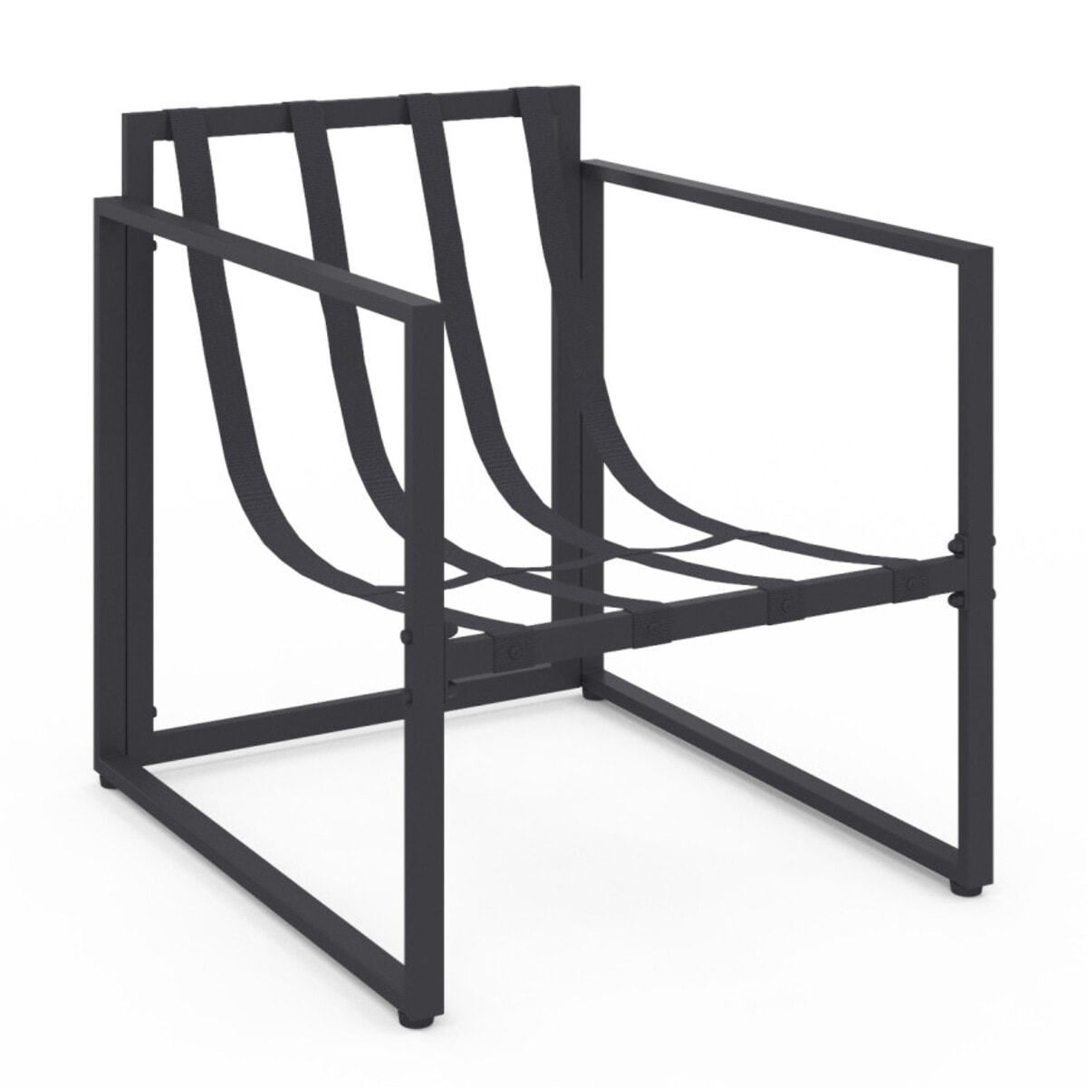 Salon de jardin Tropéa 2 places avec coussins gris