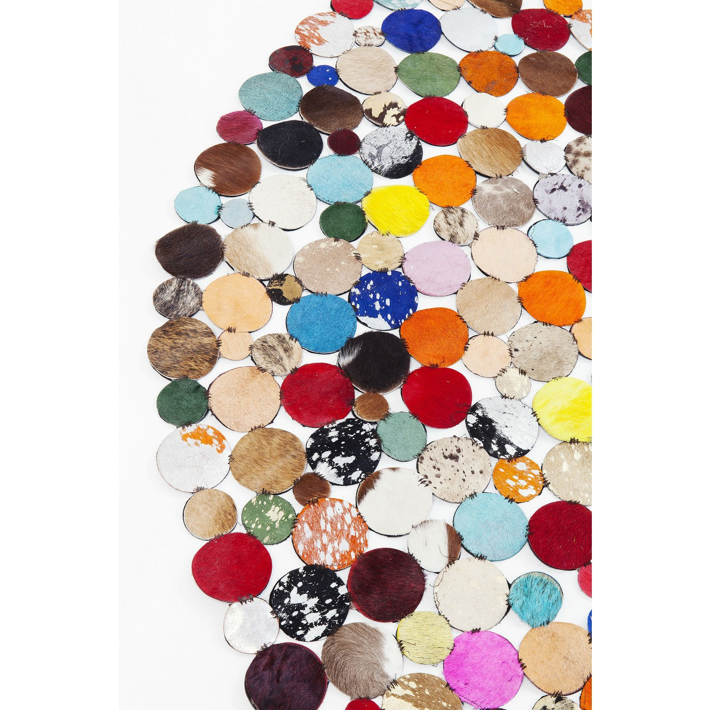 Tapis Patchwork Circle Multi Kare Design