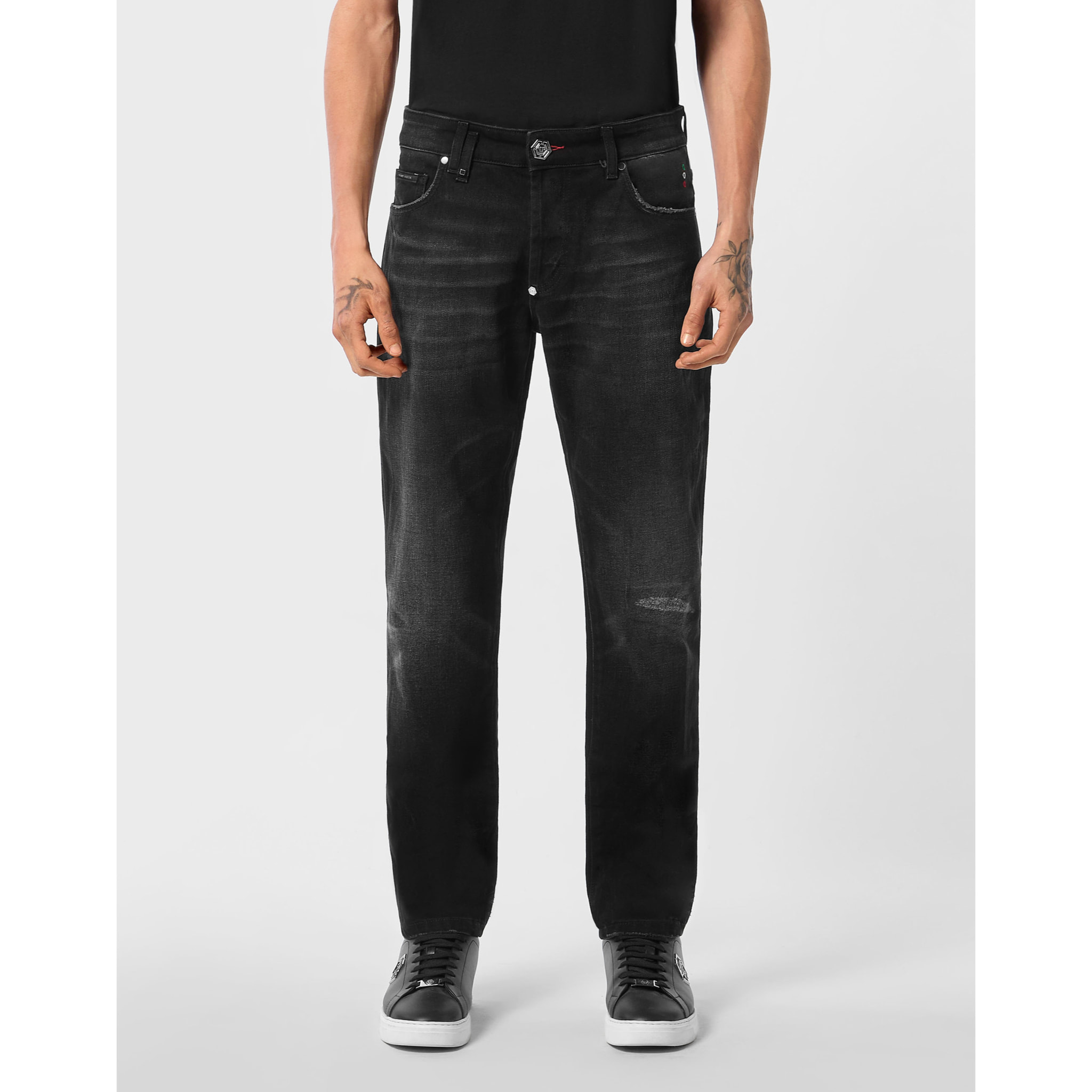 PHILIPP PLEIN Vaqueros de corte recto