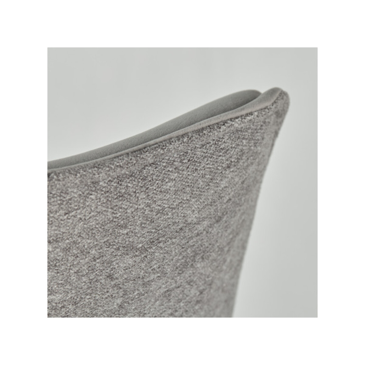 Chaise rotative 360° bicolore en velours et tissu & pieds en métal - FLORENCE