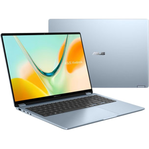 PC Hybride ASUS Vivobook S16 Flip TP5608QA 16" OLED tactile Snapdragon X 16 Go RAM DDR5 SSD 256 Go Pliable 360°