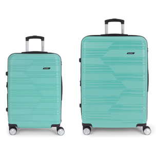 Juego de maletas (Mediana y Grande) expandibles Uyiko rígidas con capacidad hasta 169 L