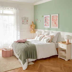 Affiche encadrée Fleur de rose 50x70cm