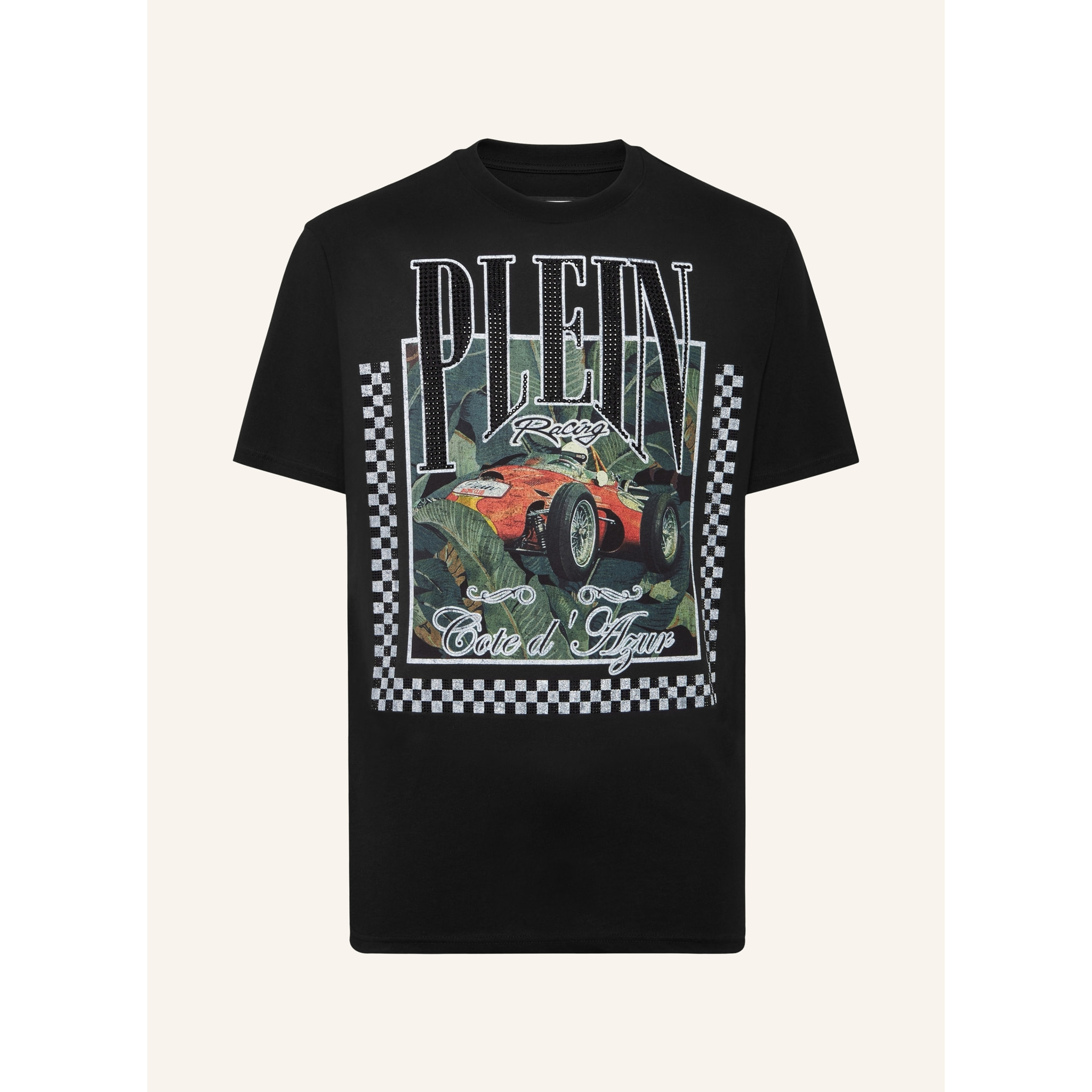 PHILIPP PLEIN Camiseta de cuello redondo RACING