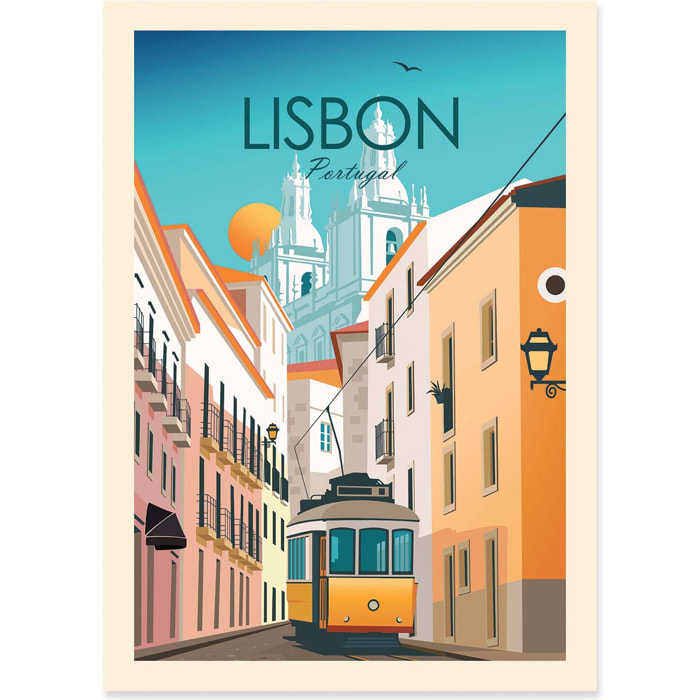 Affiche - Lisbon Portugal - Studio Inception