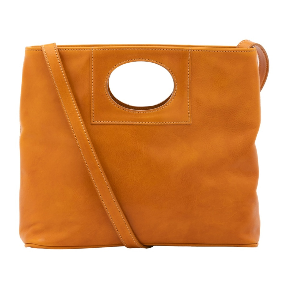 Borsa a tracolla da donna - Modello False - Vera pelle - 28.0 x 33.0 x 10.0 cm