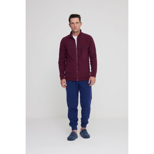 Pigiama uomo brooklyn in pile con zip Noidinotte