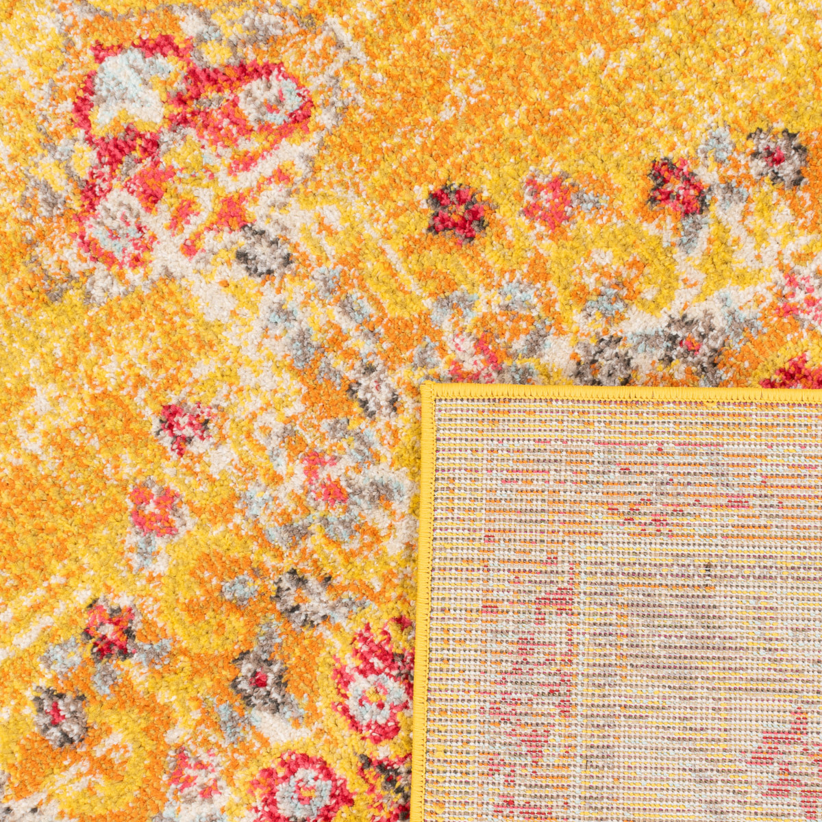 Anatolia - Tapis de salon vintage, jaune
