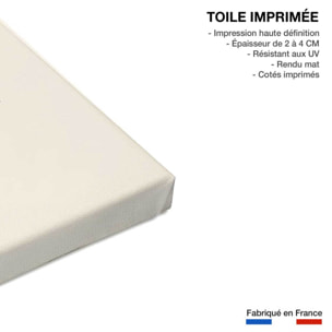 Tableau trois palmier noir Toile imprimée