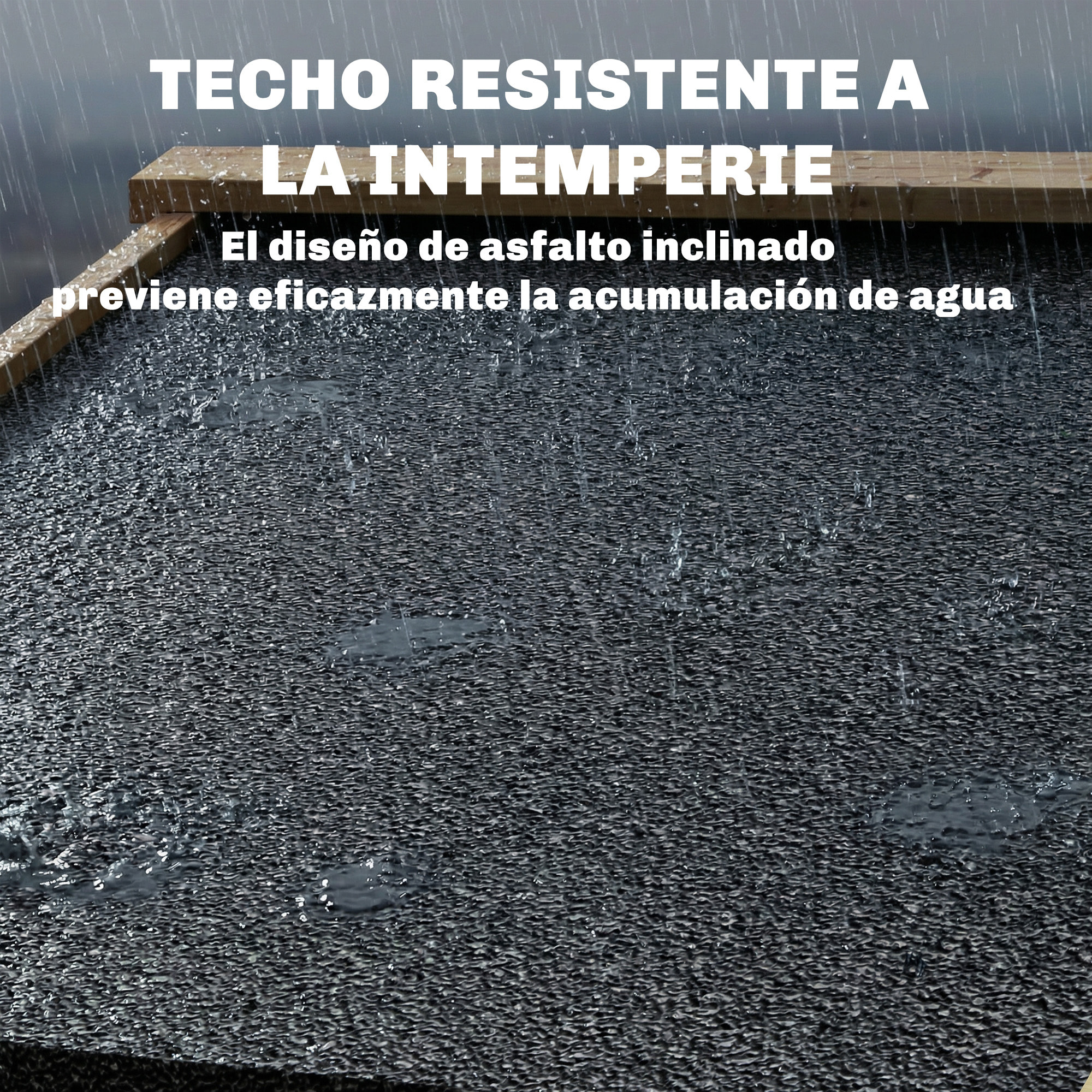 Armario de Exterior de Madera Caseta Jardín Exterior con Techo de Asfalto 2 Puertas Ventiladas con Pestillo 2 Estantes Extraíbles Cobertizo de Jardín para Almacenaje Herramientas Natural